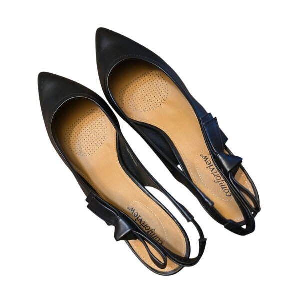 NWOT  -  COMFORTVIEW Black Slingback Pumps sz 12  -  NWOT - Picture 4 of 9